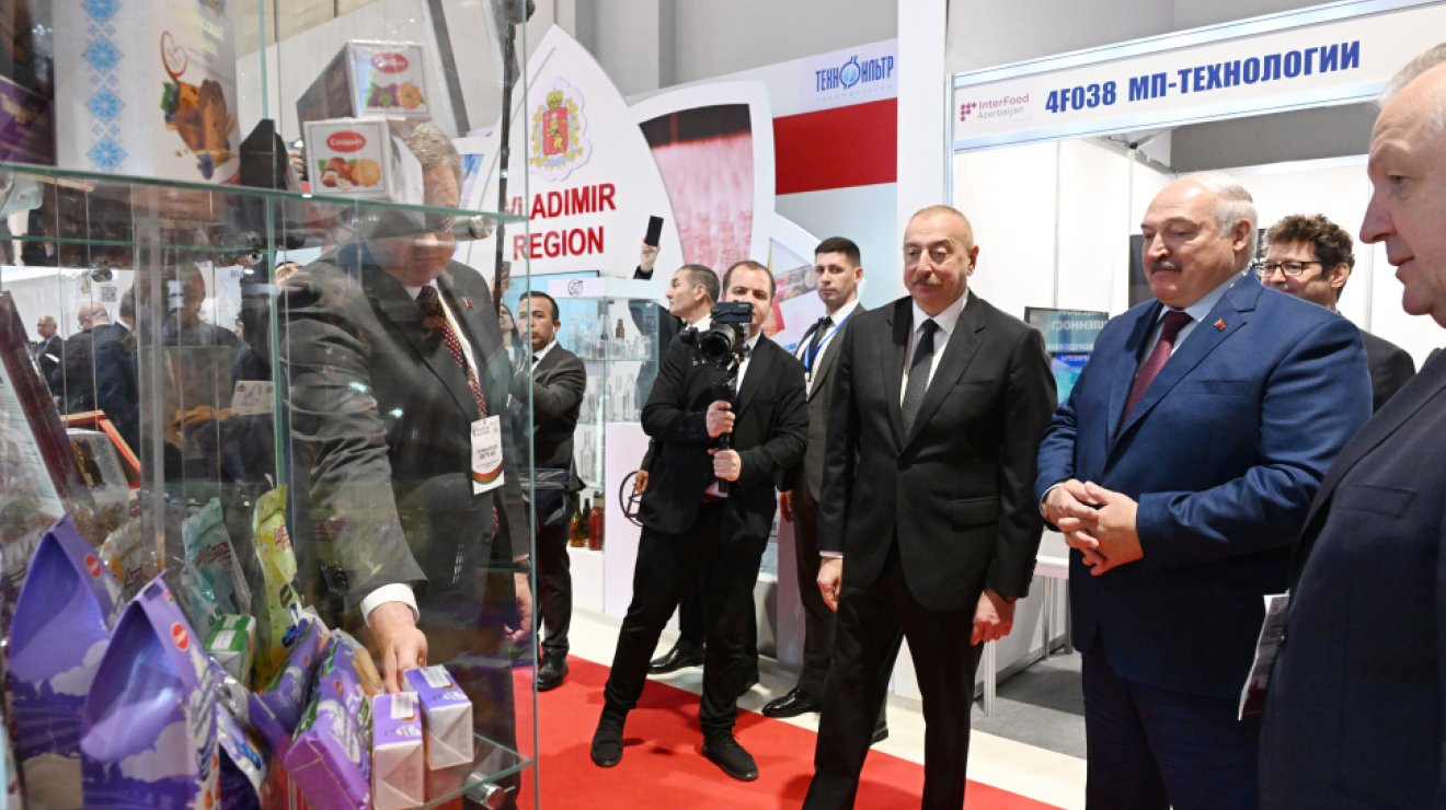 Президенты Азербайджана и Беларуси ознакомились с выставками Caspian Agro и InterFood Azerbaijan 