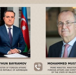 Министр иностранных дел Азербайджана обсудил с премьер-министром Палестины ситуацию в Газе