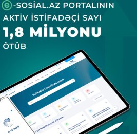 Число активных пользователей портала e-sosial.az превысило 1,8 миллиона человек