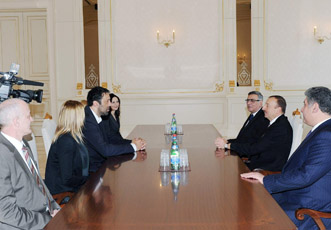 Президент Ильхам Алиев принял делегацию во главе с председателем Олимпийского Комитета Сербии