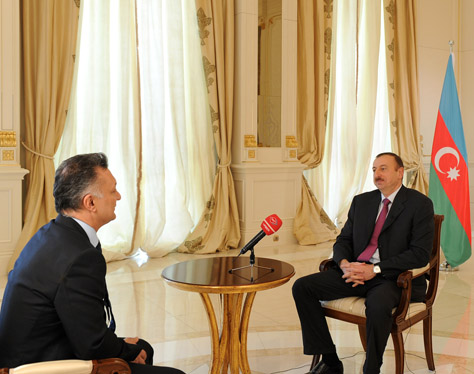 Президент Азербайджана Ильхам Алиев дал интервью турецкому телеканалу TRT