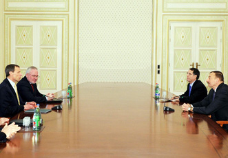 Президент Ильхам Алиев принял сопредседателей Минской группы ОБСЕ и специального представителя действующего председателя ОБСЕ