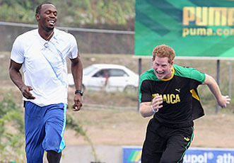 Принц Гарри обогнал ямайского «чудо-спринтера»