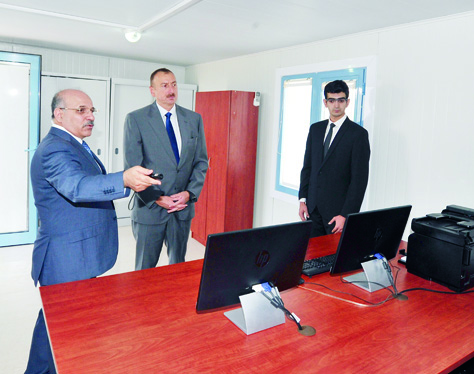Президент Ильхам Алиев принял участие в открытии Сураханской солнечной электростанции