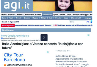 Итальянское новостное агентство AGI проанализировало азербайджано- итальянские культурные связи