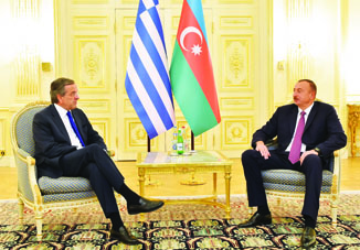 Визит премьер-министра Греции Антониса Самараса в Азербайджан