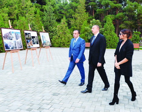 Поездка Президента Азербайджана Ильхама Алиева в город Нафталан, Геранбойский район и город Гянджа