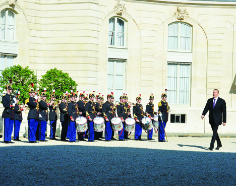 Рабочий визит Президента Азербайджана Ильхама Алиева во Францию