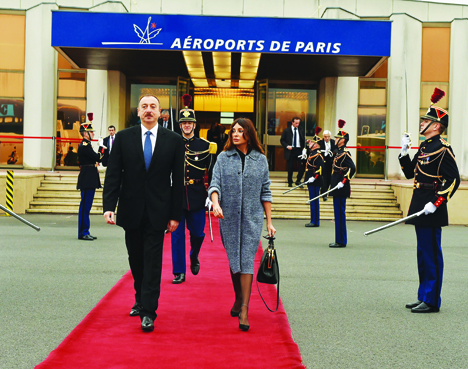 Завершился рабочий визит Президента Азербайджана Ильхама Алиева во Францию