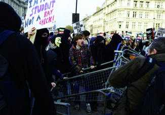 В Лондоне в ходе демонстрации студентов вспыхнули беспорядки