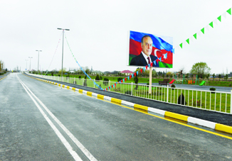 В Сабирабаде сдана в эксплуатацию автомобильная дорога Низами — Алилембейли — Азадкенд — Сарханбейли