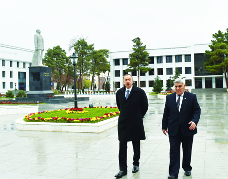 Поездка Президента Азербайджана Ильхама Алиева в Сабирабадский район