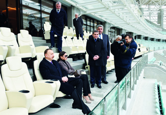Президент Азербайджана Ильхам Алиев принял участие в открытии Бакинского олимпийского стадиона