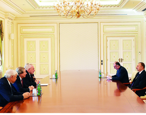 Президент Азербайджана Ильхам Алиев принял сопредседателей Минской группы ОБСЕ
