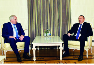 Президент Азербайджана Ильхам Алиев принял министра внутренних дел Грузии