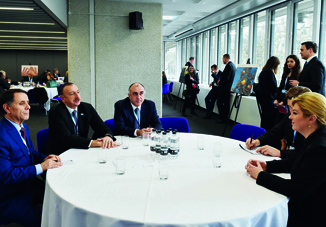 Президенты Азербайджана и Хорватии встретились в Лондоне