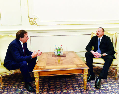 Президент Азербайджана Ильхам Алиев принял генерального секретаря Социалистического интернационала