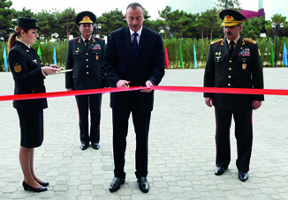 Президент Ильхам Алиев принял участие в открытии нового административного здания Генерального штаба Вооруженных сил