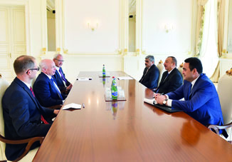 Президент Ильхам Алиев принял делегацию, возглавляемую министром финансов Швейцарии