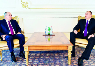Президент Ильхам Алиев принял заместителя председателя Совета Федерации Федерального Собрания Российской Федерации