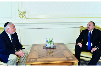 ПрезидентАзербайджана Ильхам Алиев принялзаместителя руководителя Центра Симона Визенталя в США