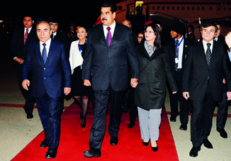 Президент Венесуэлы Николас Мадуро прибыл с официальным визитом в Азербайджан
