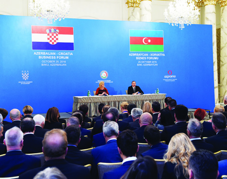 В Баку состоялся Азербайджано- хорватский бизнес-форум