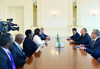 Президент Ильхам Алиев принял делегацию во главе с министром международных отношений и сотрудничества Южно-Африканской Республики