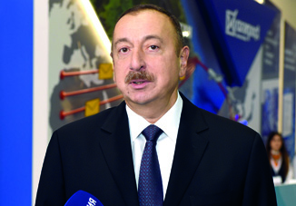 Президент Азербайджана Ильхам Алиев ответил на вопросы телеканалов Euronews и «Россия-24»