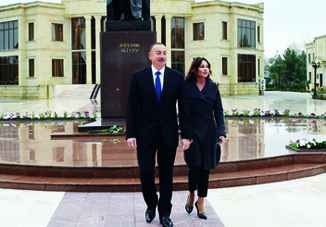 Поездка Президента Азербайджана Ильхама Алиева в Зардабский район