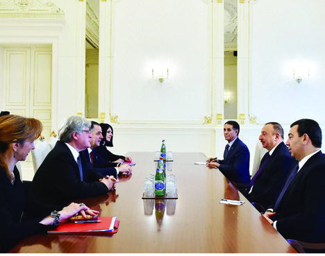 Президент Азербайджана Ильхам Алиев принял содокладчиков Мониторингового комитета ПАСЕ