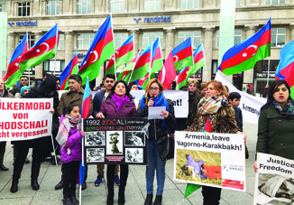 В Кельне состоялся митинг протеста по случаю 25-й годовщины Ходжалинского геноцида