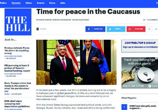 В американской газете The Hill опубликована статья о захватнической политике Армении