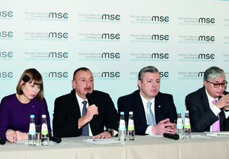 Президент Ильхам Алиев принял участие в панельном обсуждении в рамках Мюнхенской конференции по безопасности