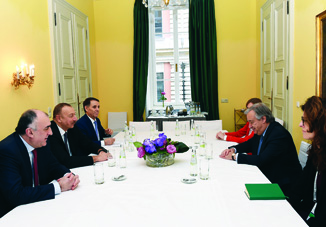 Состоялась встреча Президента Азербайджана Ильхама Алиева с генеральным секретарем ООН Антониу Гутерришем