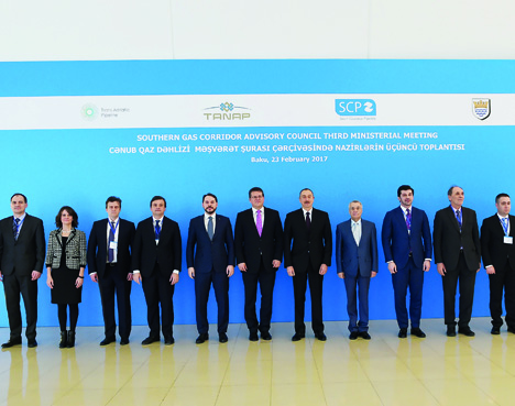 В Баку состоялось третье заседание министров в рамках Консультативного совета Южного газового коридора