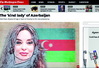 The Washington Times: «Добрая Леди Азербайджана»