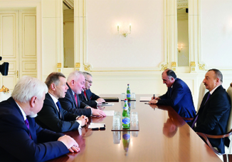 Президент Азербайджана Ильхам Алиев принял сопредседателей Минской группы ОБСЕ