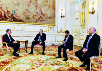 Президент Азербайджана Ильхам Алиев встретился в Парижес президентом группы CIFAL