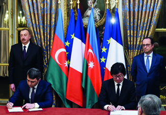 Состоялось подписание азербайджано-французских документов
