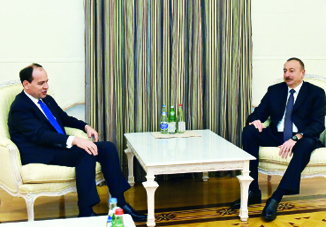 Президент Азербайджана Ильхам Алиев встретился с Президентом Албании Буяром Нишани