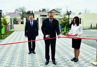 Состоялось открытие яслей-детского сада, построенного в Саатлы Фондом Гейдара Алиева