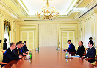 Президент Азербайджана Ильхам Алиев принял делегацию во главе с министром государственного управления Эстонии