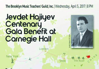 В Нью-Йорке состоялся вечер,посвященный 100-летию со дня рождения композитора Джевдета Гаджиева