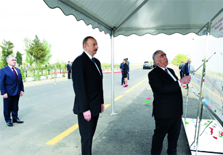 Президент Ильхам Алиев принял участие в открытии участка
