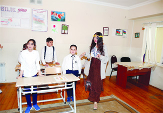 Лейла Алиева побывала в школе для детей с ограниченными возможностями здоровья