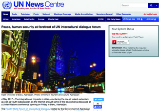 На сайте ООН размещена статья о Бакинском форуме по межкультурному диалогу