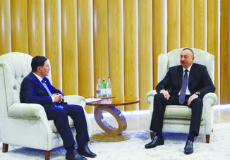Президент АзербайджанаИльхам Алиев встретился с генеральным секретарем Всемирной туристской организации