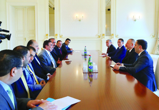 Президент Ильхам Алиев принял делегацию во главе с председателем Палаты представителей парламента Иордании