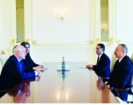 Президент Ильхам Алиев принял заместителя исполнительного председателя Конференции президентовАмериканских еврейских организаций